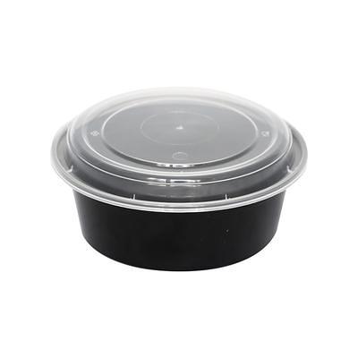 ITI TG-PP-84 84 oz. Rectangular Plastic To-Go Family Pack Container with Lid, 60/cs