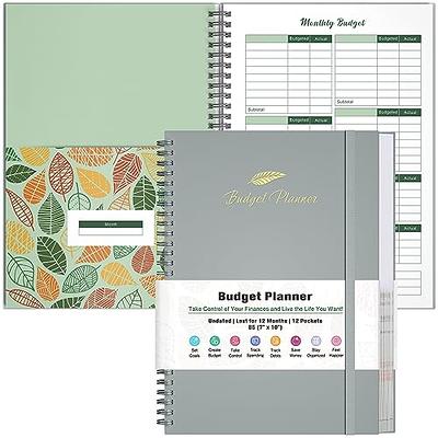 Budget Planner Book Bill Organizer Expense Tracker 12 Month Undated Finance  Book