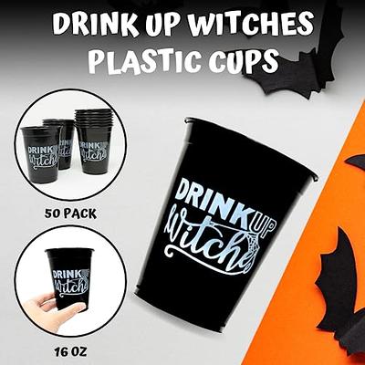 4E's Novelty Drink Up Witches Plastic Cups for Halloween 50 Pack 16 oz  Disposable Halloween Plastic Cups Bulk for Hot & Cold Drinks, Witch Party  Supplies - Yahoo Shopping