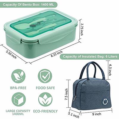 Lunch Box, 1400ml Bento Lunch Box For Adults And Kids, Lunch