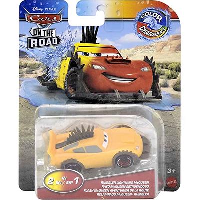 Mattel Disney Pixar Cars Transforming Truck & Toy Car Playset, Color  Changers Paint Shop Mack with Detachable Cab, Color Change Lightning  McQueen 