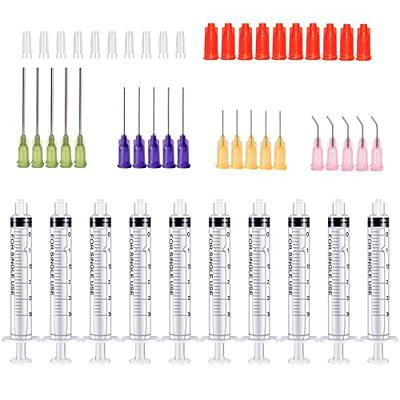 3 pcs 100ml Syringes with 14G 1.0'' Blunt Tip Needles and Storage