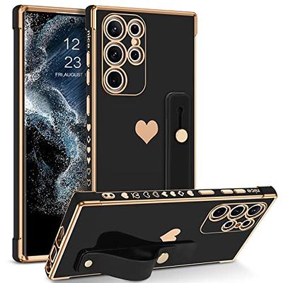 For Samsung Galaxy S23 Ultra 5g Case For Women Girls Case With Ring  Kickstand Soft Plating Cover Raised Full Camera Protection Bumper