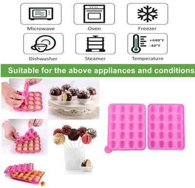 Silicone Cake Pop Mold + 120 Sticks, Easter BPA Free Baking Mold for Candy  Chocolate Lollipop Dessert Cupcake Cooker - Pink - Yahoo Shopping