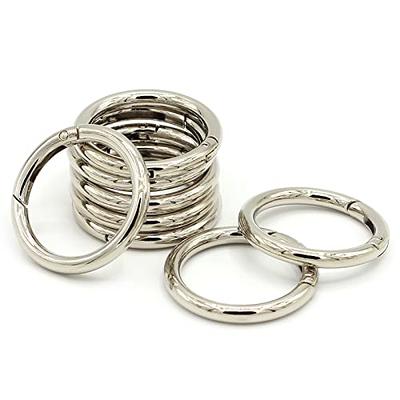 Betoplin 8 Pieces Round Carabiner, Gold Carabiner Ring Metal O