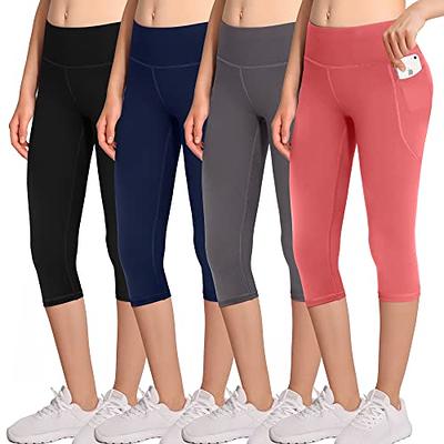 MIRITY Girls Athletic Leggings with Pockets - 4 Pack Kids Yoga  Dance Workout Running Active Leggings: Clothing, Shoes & Jewelry