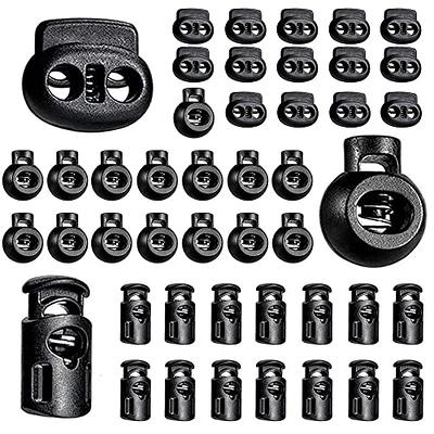 Jneoace 45 Pcs Plastic Cord Locks End Spring Stopper, Spring Cord Toggle  for Drawstrings, Bags, Mask Adjustment, Clothing, Black - Yahoo Shopping