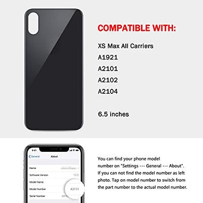 Original Back Glass Replacement for iPhone 12 Pro Max All Carriers with  Pre-Installed Adhesive and Repair Tool Kits (Graphite)