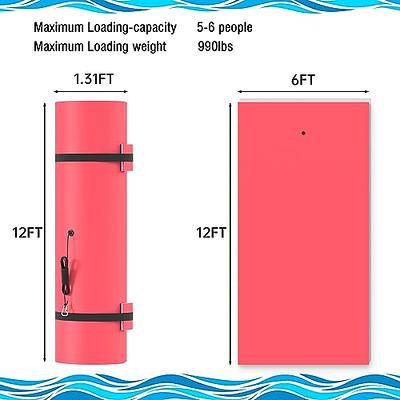 3 Layers XPE Foam Floating Mat Water Mat, 9/12/18 Ft Tear-Resistant Lily  Pad Lilly Pad Water Matt, Lily Pad Floating Swim Mat for Lake, Ocean,  Beach