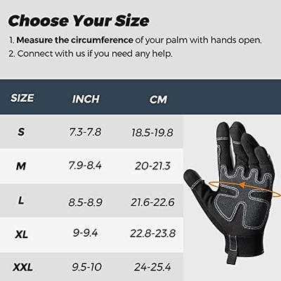 FREETOO Mechanic Work Gloves, [Full Palm Protection] [Excellent Grip] Working  Gloves with Padded Leather for Men Women, Knuckle Impact Absorption  Breathable Touchscreen Construction Gloves-2 Pair - Yahoo Shopping