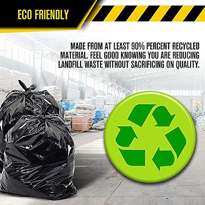 Large Heavy Duty Recycled Black Bin Bags 100L