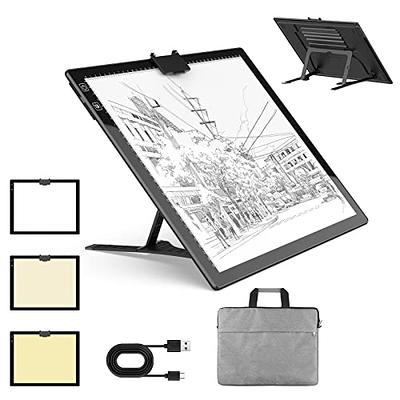 Honesorn A4 Copy Tracing Light Pad with Type-C Port, Ultra-Thin Diamond  Painting Light Board, Led Light Table for Weeding Vinyl, Dimmable Tracing