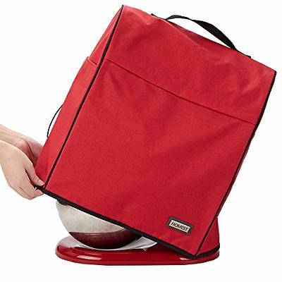 HOMEST Stand Mixer Quilted Dust Cover with Pockets Compatible with  KitchenAid 6/7/8 Quart Bowl Lift, Black(Patent Design)