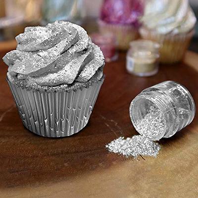 Edible Glitter for Drinks - 12 Colors Luster Dust Edible with Spoons  Brushes, Food Grade Edible Glitter for Cake Decorating, Shimmering Edible  Powder