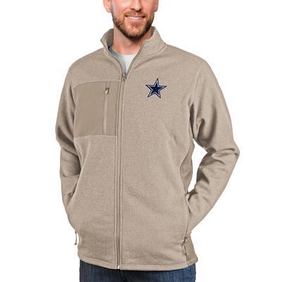 Men's Antigua Black Dallas Cowboys Team Quarter-Zip Pullover Top