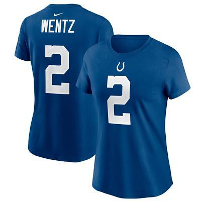 Men's Nike Carson Wentz Royal Indianapolis Colts Name & Number T