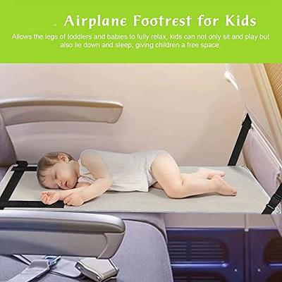 HMOCK Airplane Footrest For Kids,Toddler Airplane Bed,Toddler Airplane Seat  Extender For Kids,Baby Travel Essentials For Flying,Toddle