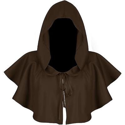 Medieval Womens Hooded Cape Gothic Ladies Cape Halloween Cosplay