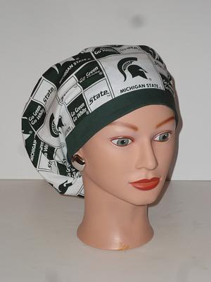 Bouffant Scrub Hat Made From Penn State Fabric, Surgical Cap Food