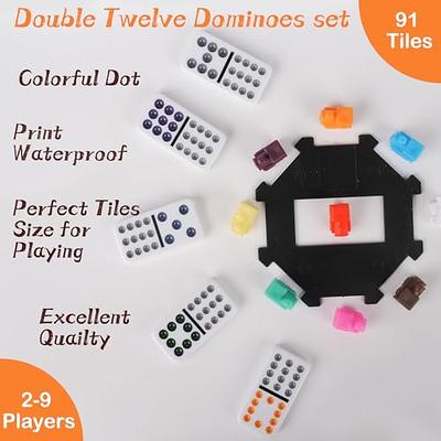 ESSAJOY Mexican Train Dominoes Set Dominoes Set for Adults Double