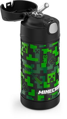 Thermos Minecraft 16oz Funtainer Water Bottle - Black