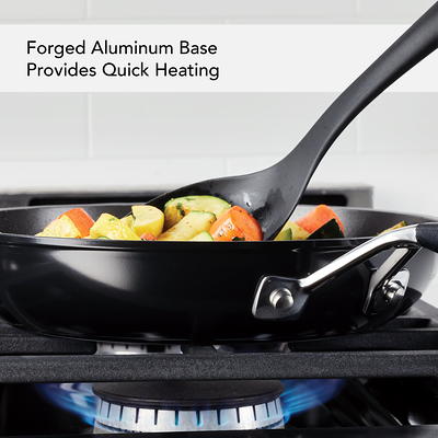 Cooks Standard 5 qt. Hard-Anodized Aluminum Nonstick Deep Saute Pan in  Black with Glass Lid NC-00346 - The Home Depot