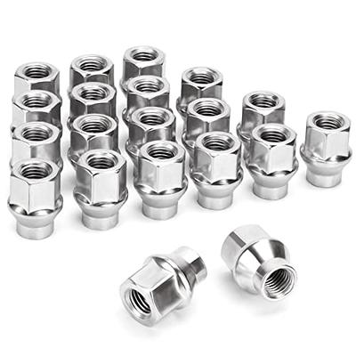 20PCS Silver Lock Wheel Steel Nuts Spike Lug Nuts Set – Caold