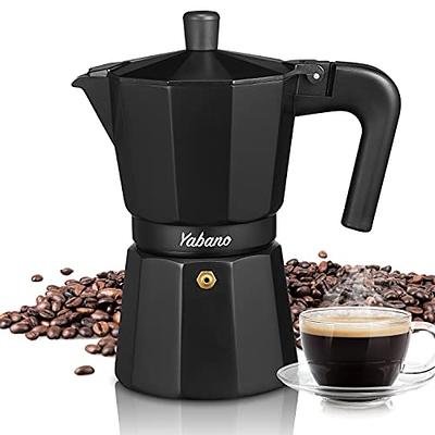 Universal Electric Espresso/Moka Maker 6 Cups, Moka Pot Electric, Espresso Machine, Prepare Italian Style Coffee Latte, Macchiato & Mocaccino, Cord-fr