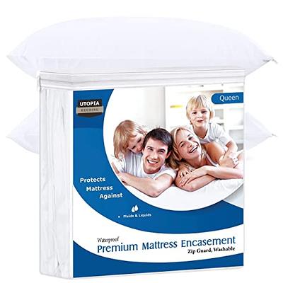 Shatex Bedding Zippered Mattress Encasement Queen - 100