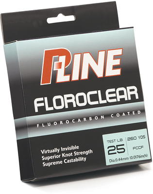 P-Line Floroclear Fluorocarbon Coated Fishing Line 10lb 300yd