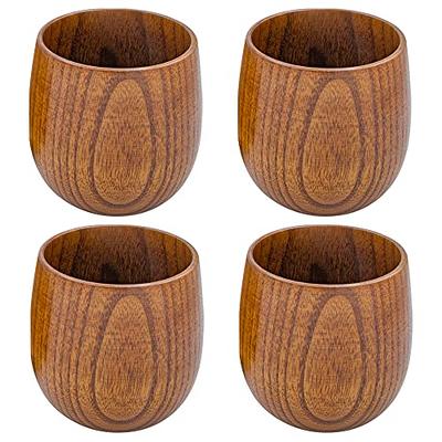 Originalidad 4 Pack Wooden Tea Cups,Japanese Tea Cups, Natural Solid Wood  Tea Cup for Drinking Tea Coffee Wine Beer Hot Drinks,Tea Lover,  Gift,Kitchen Accessories (100-200 ML) - Yahoo Shopping