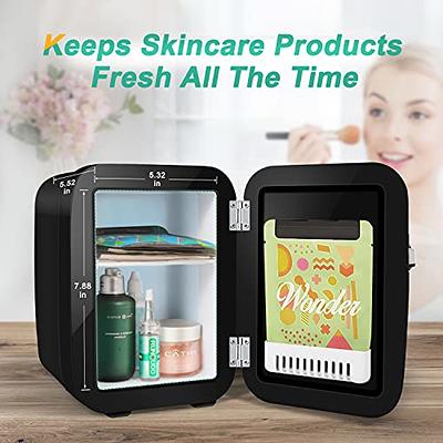 CROWNFUL Mini Fridge, 4 Liter/6 Can Portable Cooler and Warmer Personal  Refrigerator for Skin Care, Cosmetics, Beverage, Food,Great for Bedroom,  Office, Car, Dorm, ETL Listed (Black) - Yahoo Shopping