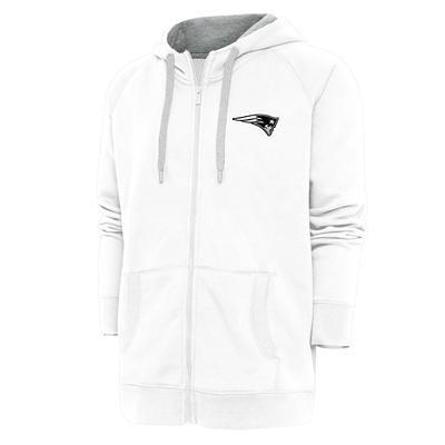 New England Patriots Antigua Women's Victory Full-Zip Hoodie - White