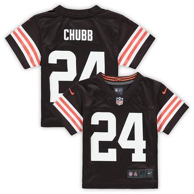 Infant Nike Nick Chubb Brown Cleveland Browns Game Romper Jersey