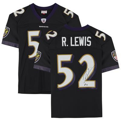 Fanatics Authentic Ray Lewis Baltimore Ravens Autographed White Mitchell & Ness Authentic Jersey