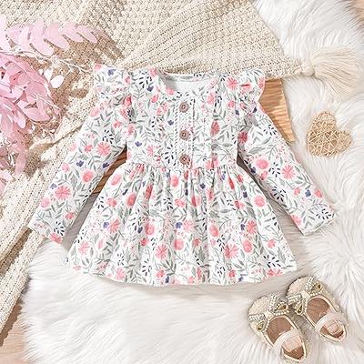 Fashion Baby Girls Autumn Winter Clothes Set Long Sleeves Floral