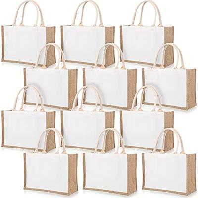  CUSTOMIZE123 Canvas Tote Bag with Handles for Woman, Reusable  Cloth Bag for Groceries and Shopping - Blank Cotton Tote Bag, Suitable for  DIY Projects – HEAVY DUTY – 16 X