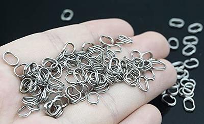 Dr.Fish 60 Pack Stainless Steel Split Ring Super Strong Hyper Flat Wire  Hook Heavy Duty Tackle Lure Connector Fishing Jigging 38LB 7mm - Yahoo  Shopping