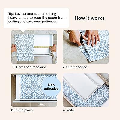 Gorilla Grip Peel and Stick Adhesive Removable Liner for Books, Drawers,  Shelves and Crafts, Easy Install Kitchen Decor Paper, Contact Liners Cover  Book, Drawer, Shelf, 19.5 in x 10 FT, Slate White 