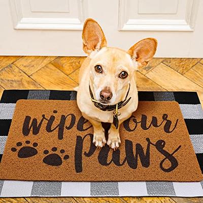 Durable Front Door Mat Heavy Duty Doormat for Outdoor 17x29.5 Inch Brown