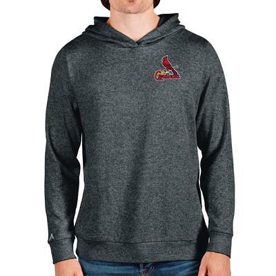 Men's Levelwear Navy/Charcoal St. Louis Cardinals Uproar Farm Team Pullover Hoodie