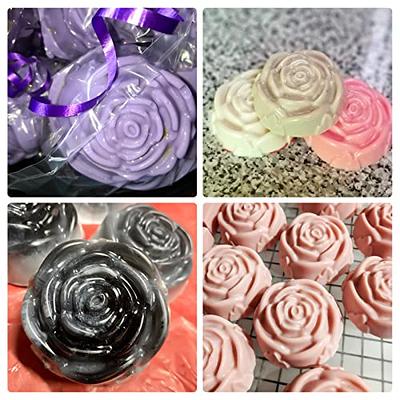 3D Mini Rose Candle Mold Silicone Flower Resin Silicone Molds Small Rose  Flower Chocolate Candy Fondant