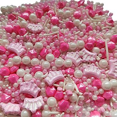 O'Creme White Edible Sugar Pearls Cake Decorating Supplies for Bakers:  Cookie, Cupcake & Icing Toppings, Beads Sprinkles For Baking, Kosher  Certified, Candy Sugar Ball Accents 6mm, 8 Oz 