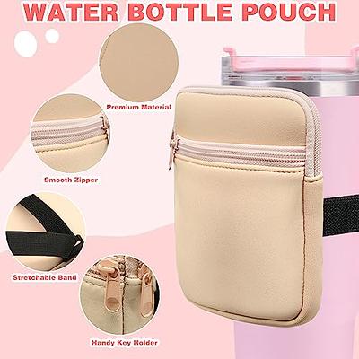Water Bottle Pouch for Stanley Cup Accessories, Adjustable Belt Bag for  Tumbler, Zipper Pouch Bag Cup