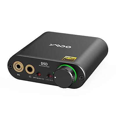 YMOO Portable Headphone Amp DAC, DSD512 and 768K/32Bit, 16Ω-600Ω/35mW/Hi-Res  Hi-Fi Desktop DAC for PC Headphone Out/iPhone, 3.5mm/4.4 mm/Optical/Coaxial  Output for Windows/Android/IOS/PS5/Home Audio - Yahoo Shopping