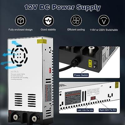  MTYTOT 12Volt 10A Power Supply 100V ~ 240V AC to DC