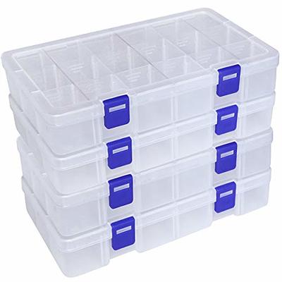 DuoFire DUOFIRE Small Box Clear Plastic Bead Storage Container 24 Pack Small  Organizing Containers with Lids for Beads, Crafts