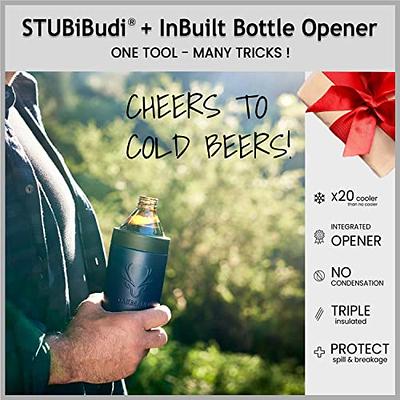 Keep em Cool Vacuum Insulated Beer Bottle & Can Cooler With Beer Opener-  Double Walled, Stainless Steel Drink Cooler For Beers & Beverages- Easy To