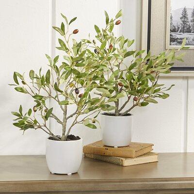 18 Artificial Olive Tree Plant in Pot - Yahoo Shopping