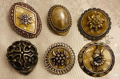 Scarf Clip, Art Nouveau Style, Mid Century Vintage Jewelry - Yahoo Shopping